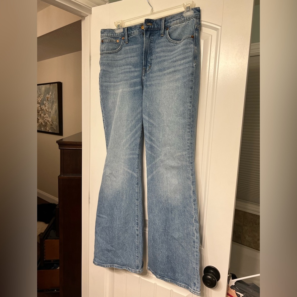 Madewell light wash Perfect vintage Flare